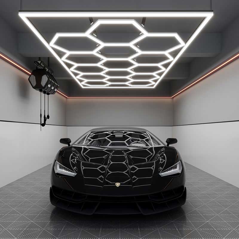 15-Hexagon Grid System with Border (16′ x 8′)