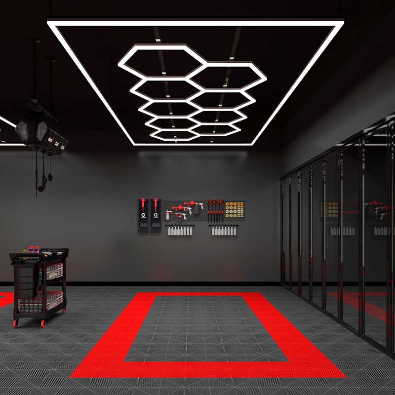 9-Hexagon Grid System with Border (16′ x 8′)