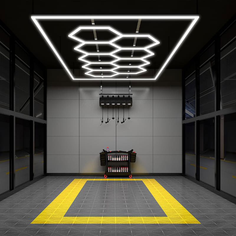 9-Hexagon Grid System with Border (16′ x 8′)