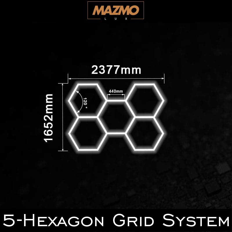 5-Hexagon Grid System (7.8′ x 5.42′)