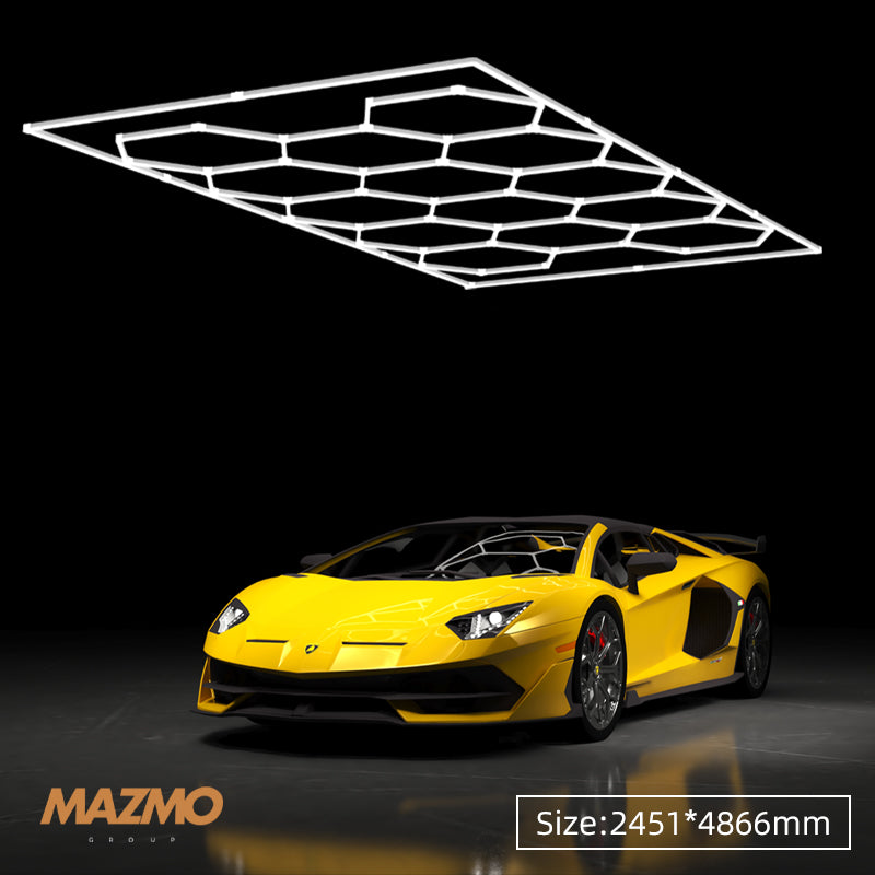 14-Hexagon Grid System with Border (16′ x 8′)