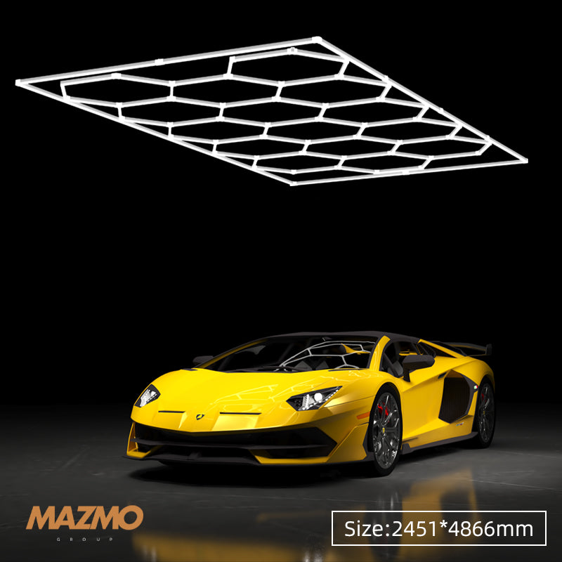 15-Hexagon Grid System with Border (16′ x 8′)