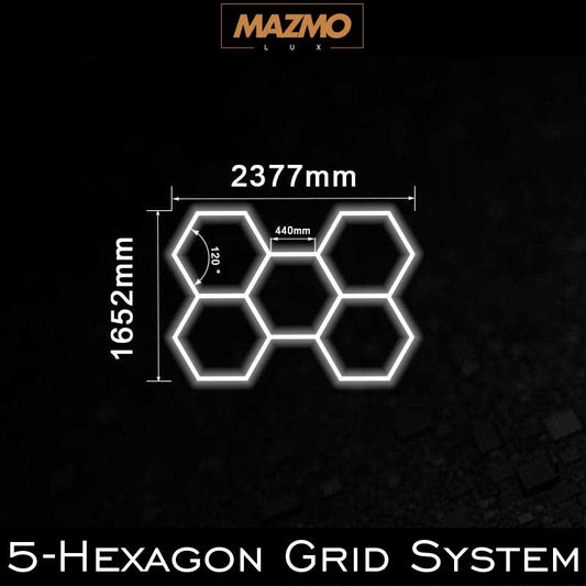 5-Hexagon Grid System (7.8′ x 5.42′)