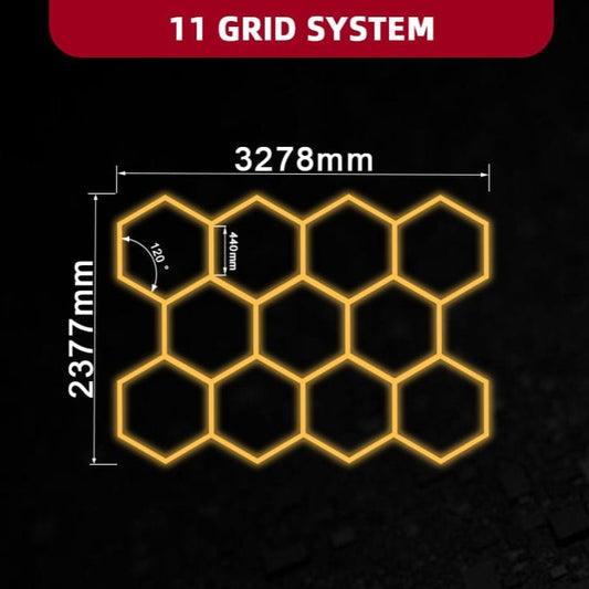 5CCT 11 Hexagon Lights System(10.75′ x 7.8′)