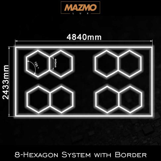 8-Hexagon System with Border (16′ x 8′)